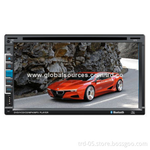 6.95-inch TFT Screen Double Din Car MP3 Player, Supports DVD, GPS, Bluetooth Function